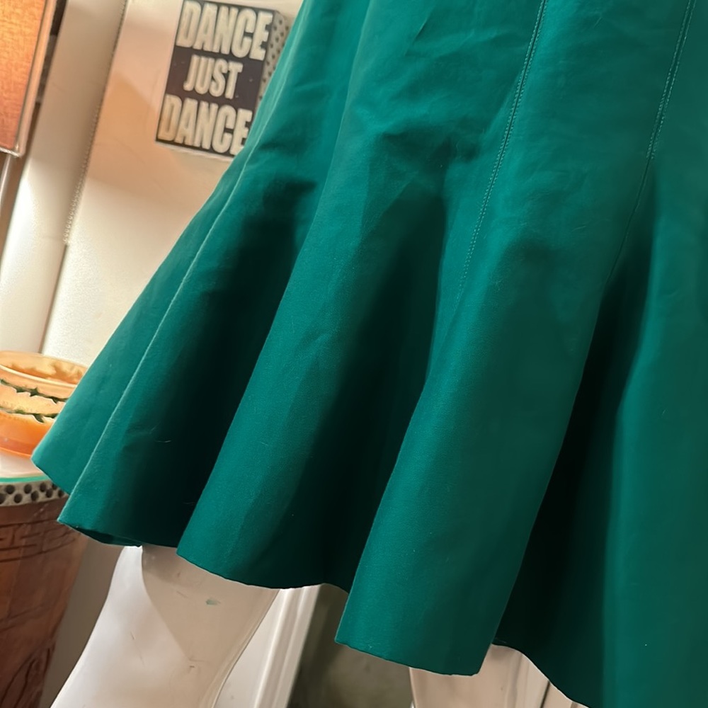 Halston Heritage Solid Green Dress - image 3